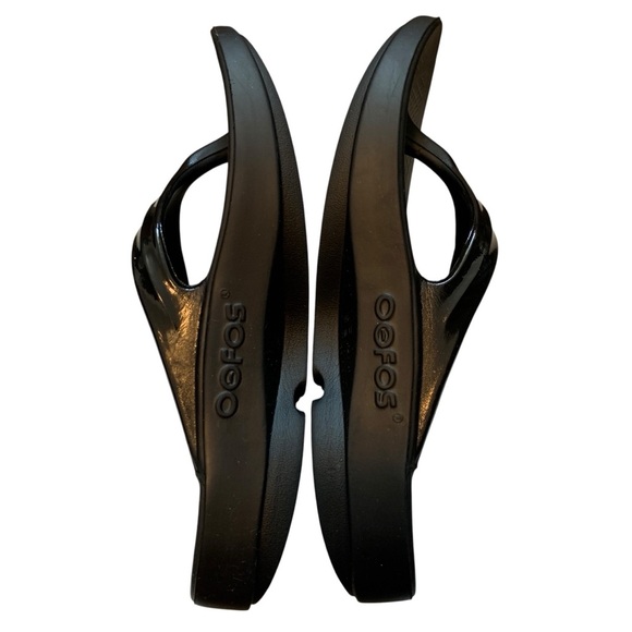 OOFOS Sandals Womens Size 6 Oolala Satin Thong Flip Flop Comfort Cushion Walking - Picture 3 of 9